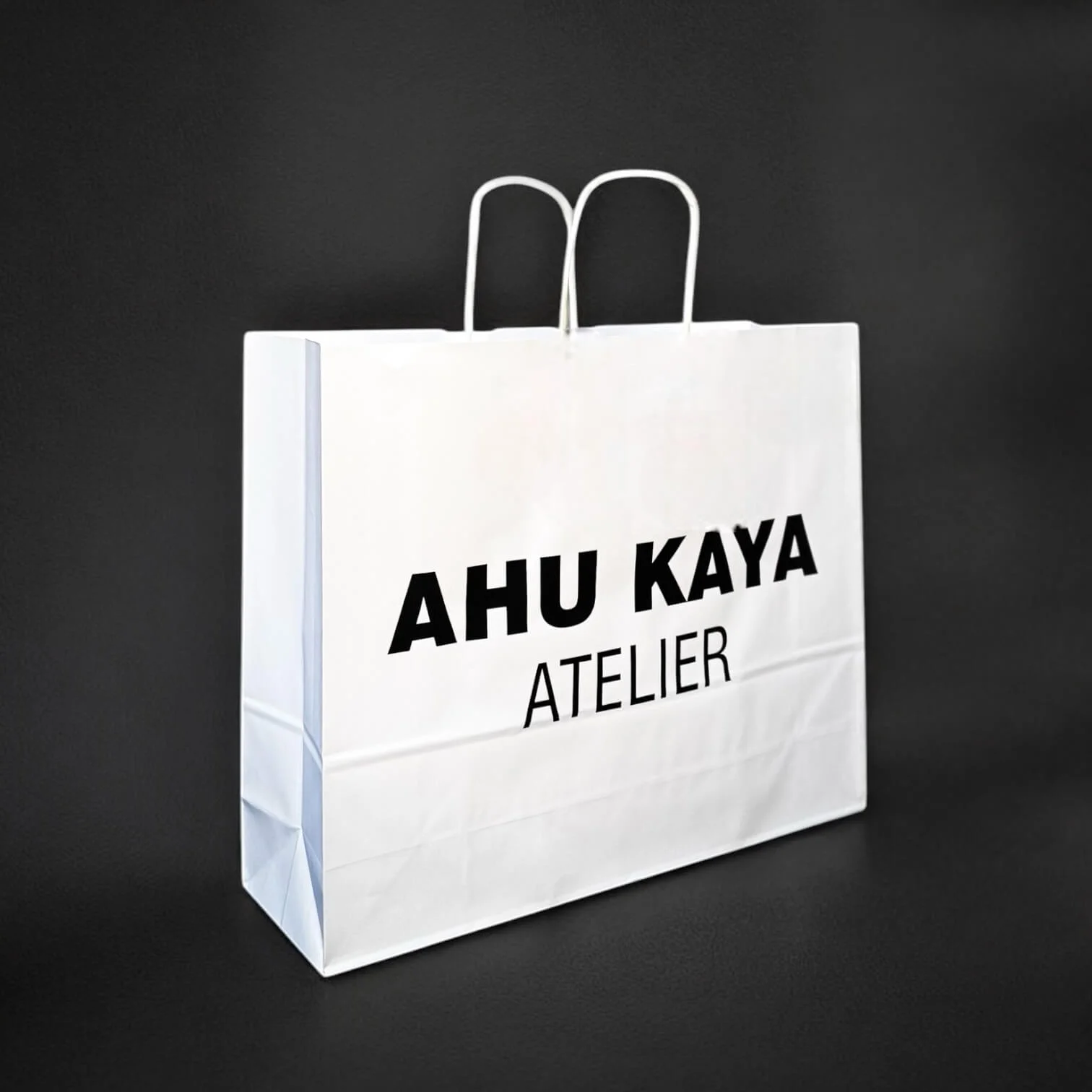 baskılı kraft kağıt çanta